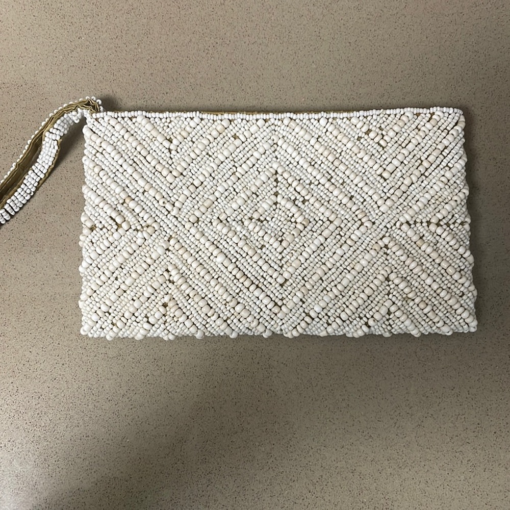 Handmade beaded wristlet